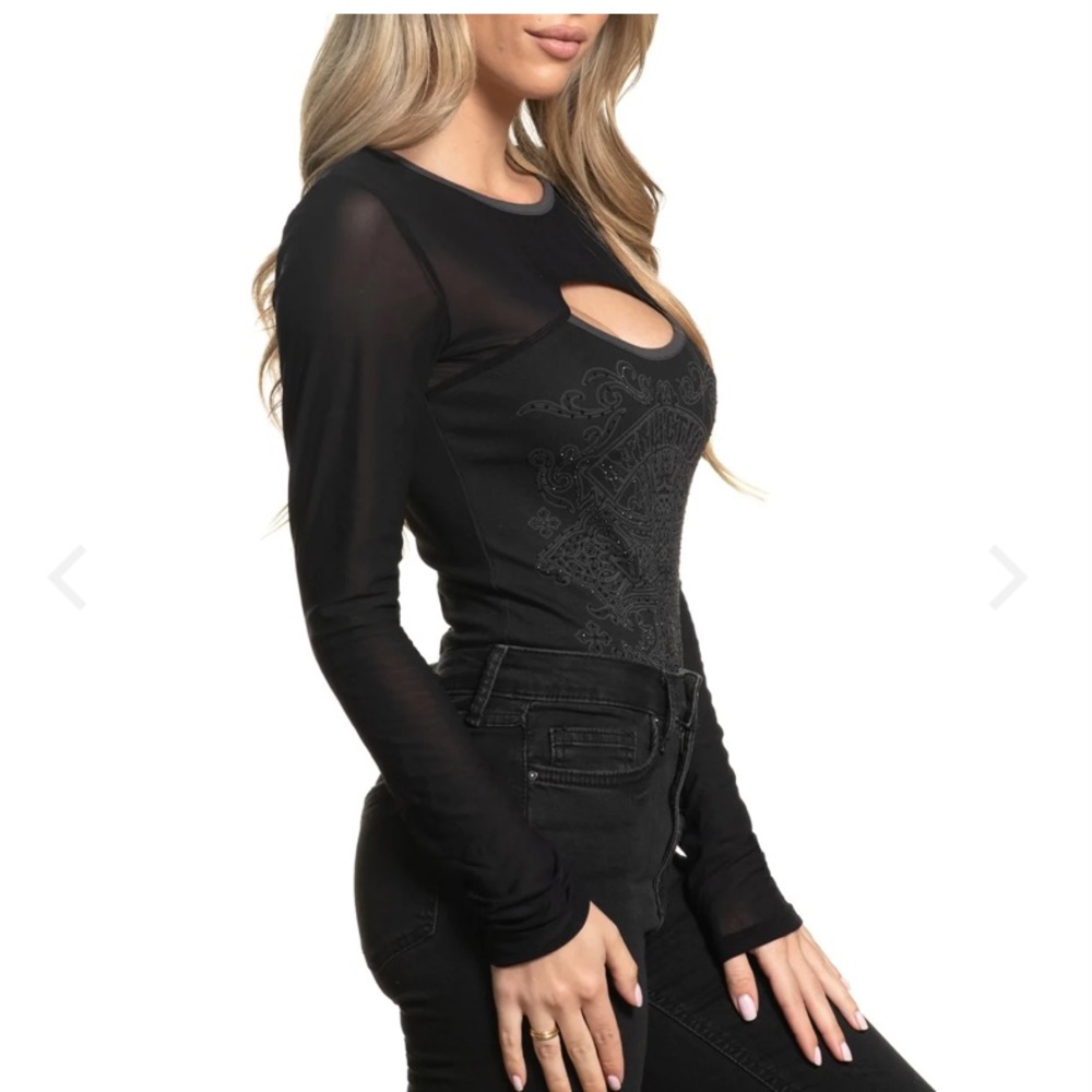 Women’s affliction bodysuit